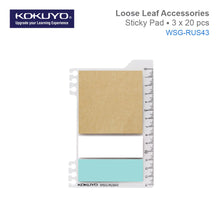 Load image into Gallery viewer, KOKUYO WSG-RUS43/44/45/46/61 LOOSE LEAF ACCESSORIES STICKY PAD /POCKET