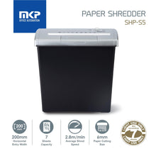 Load image into Gallery viewer, MKP Paper Shredder / Paper Cutting Machine Straight Cut SHP-S5 (7 sheets)