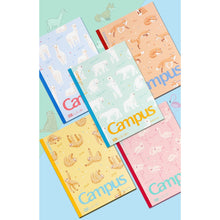 Load image into Gallery viewer, KOKUYO WCN-CNB3448 / 1448 Campus Adhesive-Bound Notebook A5 / B5 - GRID (40 Sheets) -FLUFFY ANIMAL SERIES