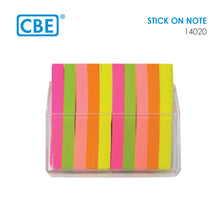 Load image into Gallery viewer, CBE STICK ON NOTE 14020 50X10MM 5COLORS 500SHEETS