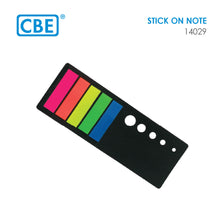 Load image into Gallery viewer, CBE 14029 STICK ON NOTE (FILM MATERIAL) 13X49MM 5COLORSX20SHEETS