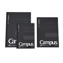 Load image into Gallery viewer, Kokuyo NO-104/4/201S5-D Campus Notebook -Business -A5/ B5/ A4 -5MM GRID (40 SHEETS)BLACK
