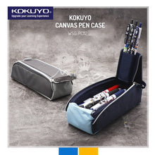 Load image into Gallery viewer, KOKUYO FUTATTU WSG-PC112 CANVAS PEN CASE