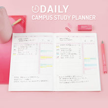 Load image into Gallery viewer, Kokuyo Campus Study Planner Notebook - A5 / B5 - DAILY PLANNER - 63days