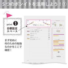 Load image into Gallery viewer, Kokuyo Campus Study Planner Notebook - A5 / B5 - DAILY PLANNER - 63days