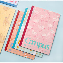Load image into Gallery viewer, KOKUYO WCN-CNB3448 / 1448 Campus Adhesive-Bound Notebook A5 / B5 - GRID (40 Sheets) -FLUFFY ANIMAL SERIES