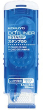 Load image into Gallery viewer, Kokuyo TA-DM460-08N Dot Liner 2Way Type Acid Free Glue Tape Stamper & Roller - 8.4 mm X 6.5 mm - Permanent
