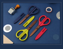 Load image into Gallery viewer, KOKUYO HASA-PT280 SAXA TITANIUM GLUELESS BLADE SCISSORS