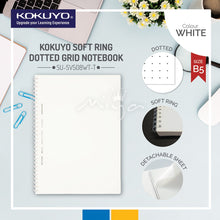 Load image into Gallery viewer, KOKUYO SOFT RING DOTTED NOTEBOOK - A5/B5 (80 SHEETS)