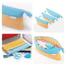 Load image into Gallery viewer, Kokuyo NOVITA-Oli Expandable Canvas Pen Case Pencil Case