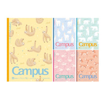 Load image into Gallery viewer, KOKUYO WCN-CNB3448 / 1448 Campus Adhesive-Bound Notebook A5 / B5 - GRID (40 Sheets) -FLUFFY ANIMAL SERIES