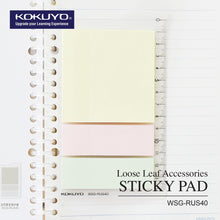 Load image into Gallery viewer, KOKUYO WSG-RUS40/41/42 LOOSE LEAF ACCESSORIES STICKY PAD /POCKET