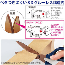 Load image into Gallery viewer, KOKUYO HASA-PT280 SAXA TITANIUM GLUELESS BLADE SCISSORS