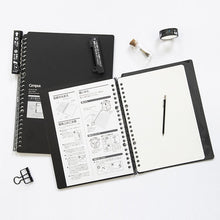 Load image into Gallery viewer, Kokuyo Campus Smart Ring Binder Notebook with Clear Pocket A5/B5 (Refillable)