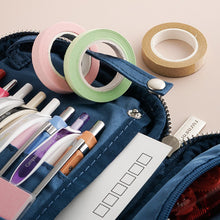 Load image into Gallery viewer, KOKUYO WSG-PC132 CORDUROY MULTIFUNTIONAL PAN CASE / PEN CASE / PENCIL CASE