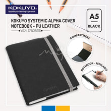 Load image into Gallery viewer, KOKUYO WCN-CFN3601D CAMPUS Systemic Alpha Refillable Notebook Cover A5 (Come with 3 notebook)