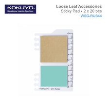 Load image into Gallery viewer, KOKUYO WSG-RUS43/44/45/46/61 LOOSE LEAF ACCESSORIES STICKY PAD /POCKET