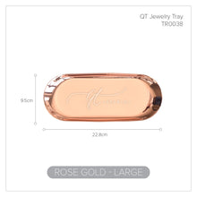 Load image into Gallery viewer, Gold Stainless Steel Towel Tray / Storage Tray / Dish Plate / Cosmetics Storage / Jewelry Organizer