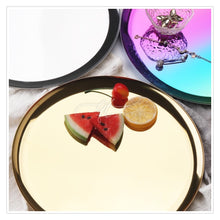 Load image into Gallery viewer, Gold Stainless Steel Towel Tray / Storage Tray / Dish Plate / Cosmetics Storage / Jewelry Organizer