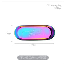 Load image into Gallery viewer, Gold Stainless Steel Towel Tray / Storage Tray / Dish Plate / Cosmetics Storage / Jewelry Organizer
