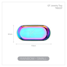 Load image into Gallery viewer, Gold Stainless Steel Towel Tray / Storage Tray / Dish Plate / Cosmetics Storage / Jewelry Organizer