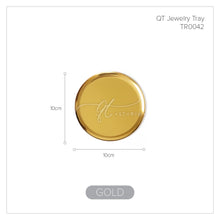 Load image into Gallery viewer, Gold Stainless Steel Towel Tray / Storage Tray / Dish Plate / Cosmetics Storage / Jewelry Organizer