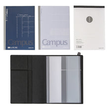 Load image into Gallery viewer, KOKUYO WCN-CFN3601D CAMPUS Systemic Alpha Refillable Notebook Cover A5 (Come with 3 notebook)