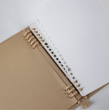 Load image into Gallery viewer, KOKUYO CAMPUS Loose Leaf Paper Wide (Folded) - A5 to A4 / B5 to B4  - 5 mm Graph ( 15 Sheets ) - 70gsm