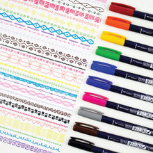 Load image into Gallery viewer, TOMBOW FUDENOSUKE COLOR BRUSH PEN - HARD TIPS