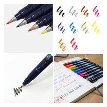 Load image into Gallery viewer, TOMBOW FUDENOSUKE COLOR BRUSH PEN - HARD TIPS