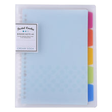 Load image into Gallery viewer, KOKUYO PASTEL COOKIE BINDER NOTEBOOK WITH INDEX (REFILLABLE) A5 / B5 / A4