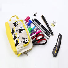 Load image into Gallery viewer, KOKUYO WSG-PC52-2 CAMPUS KIDS MULTI-PURPOSE PENCIL CASE PEN CASE-POUCH TYPE - PANDA