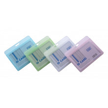 Load image into Gallery viewer, CBE 3312 + 132975 Name Tag / Name Badge Holder / Office ID Card Holder + Lanyard SET ( RANDOM COLOR )