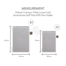 Load image into Gallery viewer, KOKUYO CAMPUS 2WAY LOOSE LEAF ACCESSORIES SOFT PAD WITH PEN HOLDER