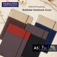 Load image into Gallery viewer, Kokuyo NO-655A Systemic Refillable Notebook Cover - A5 (Come with a notebook)