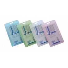 Load image into Gallery viewer, CBE 3313 + 132975 Name Tag / Name Badge Holder / Office ID Card Holder + Lanyard SET ( RANDOM COLOR )