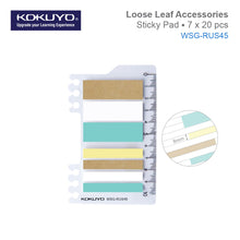Load image into Gallery viewer, KOKUYO WSG-RUS43/44/45/46/61 LOOSE LEAF ACCESSORIES STICKY PAD /POCKET