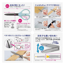Load image into Gallery viewer, KOKUYO HASA-PF280 SAXA FLUORINE COATED GLUELESS BLADE SCISSORS (WITH SAFETY CAP)