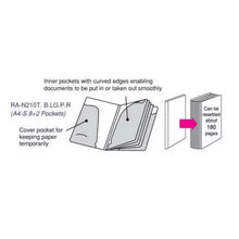 Load image into Gallery viewer, Kokuyo RA-N210B NOViTA Clutch File 8+2 POCKETS