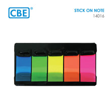 Load image into Gallery viewer, CBE 14016 STICK ON NOTE (FILM MATERIAL) 48X20MM 5COLORS X 20SHEETS
