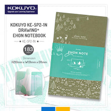 Load image into Gallery viewer, KOKUYO KE-SP2-1N DRAWING+ EHON NOTEBOOK (183 PAGES) W131 X H310 X D8MM
