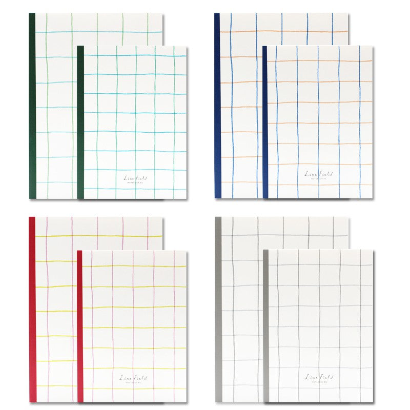 KOKUYO LINE FIELD Notebook A5 / B5 - Grid / Graph ( 40 Sheets) -RANDOM COLOR (1 PCS)