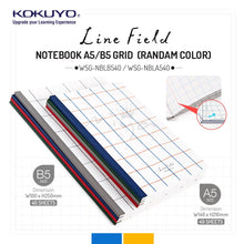 Load image into Gallery viewer, KOKUYO LINE FIELD Notebook A5 / B5 - Grid / Graph ( 40 Sheets) -RANDOM COLOR (1 PCS)
