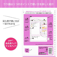Load image into Gallery viewer, KOKUYO NO-Y836GD CAMPUS LOOSE LEAF STUDY PLANNER -PINK DAILY -B5-26HOLE
