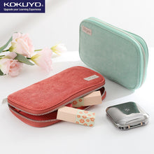 Load image into Gallery viewer, KOKUYO WSG-PC132 CORDUROY MULTIFUNTIONAL PAN CASE / PEN CASE / PENCIL CASE
