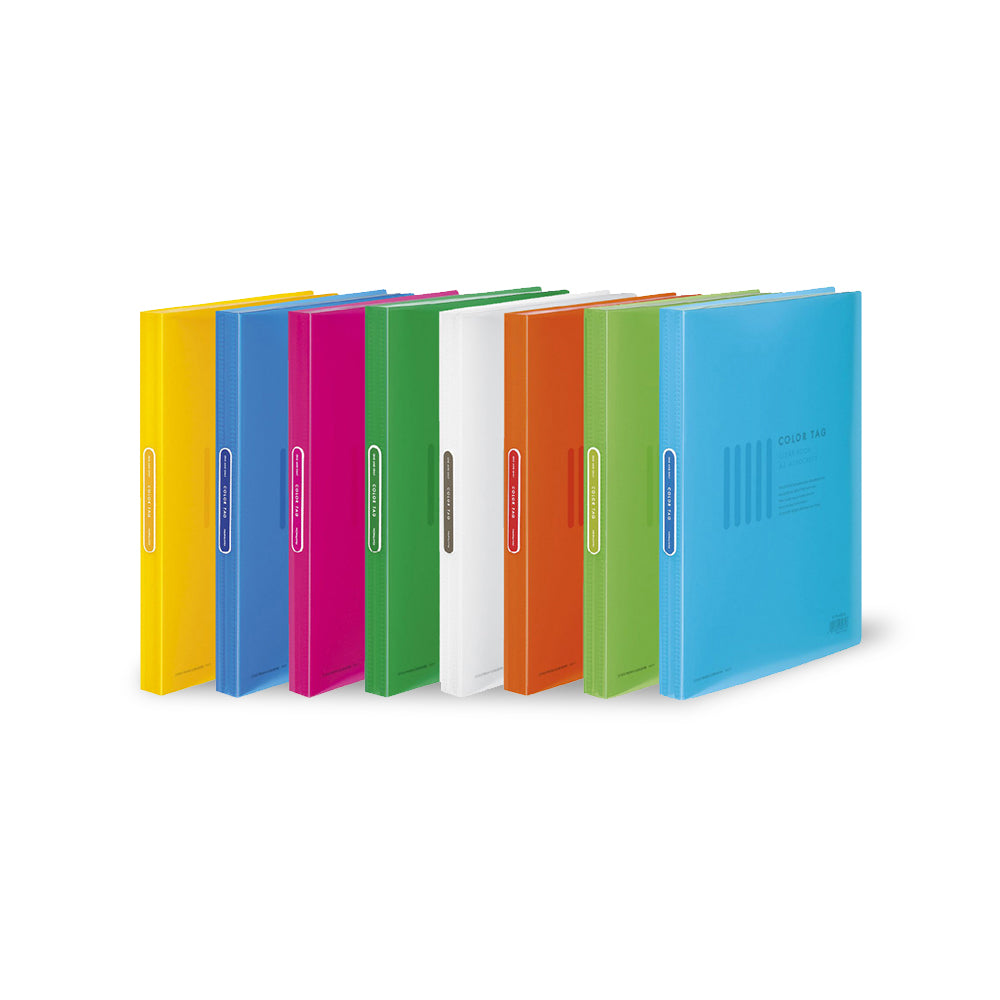 Kokuyo Color Tag Clear Book 40 pockets