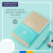 Load image into Gallery viewer, KOKUYO Drawing + Numbered Notebook - 3mm Grid - 255pages
