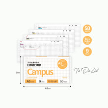 Load image into Gallery viewer, KOKUYO CAMPUS LOOSE LEAF PAPER / LADDER PAGE - TO DO LIST - FOR A5 / B5 BINDER
