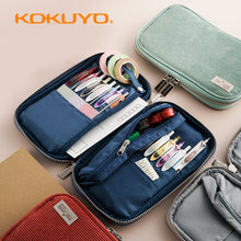 Load image into Gallery viewer, KOKUYO WSG-PC132 CORDUROY MULTIFUNTIONAL PAN CASE / PEN CASE / PENCIL CASE
