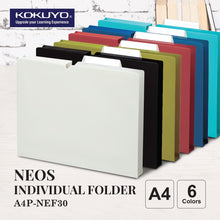 Load image into Gallery viewer, KOKUYO NEOS A4P-NEF30 INDIVIDUAL FOLDER with heading label
